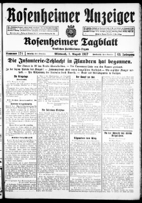 Rosenheimer Anzeiger Mittwoch 1. August 1917