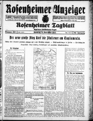 Rosenheimer Anzeiger Samstag 3. November 1917
