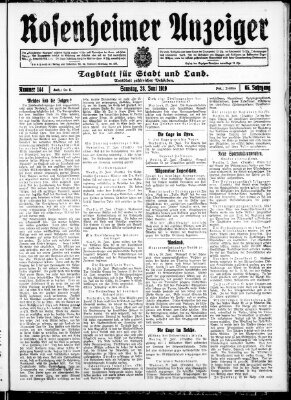 Rosenheimer Anzeiger Samstag 28. Juni 1919