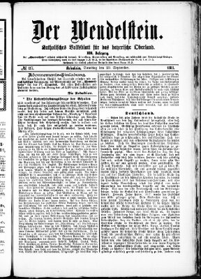 Wendelstein Samstag 29. September 1883