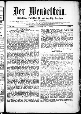 Wendelstein Donnerstag 13. März 1884