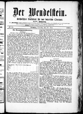 Wendelstein Dienstag 20. Mai 1884
