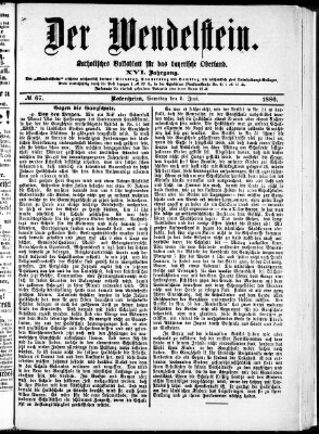 Wendelstein Samstag 5. Juni 1886