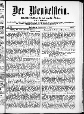 Wendelstein Samstag 3. Juli 1886