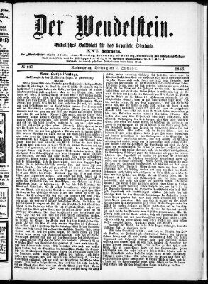 Wendelstein Dienstag 7. September 1886