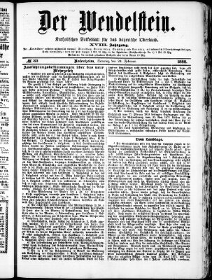 Wendelstein Sonntag 26. Februar 1888