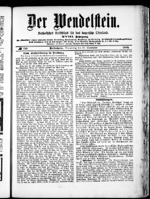 Wendelstein Donnerstag 27. September 1888