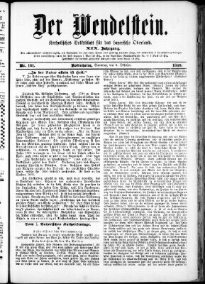 Wendelstein Samstag 5. Oktober 1889