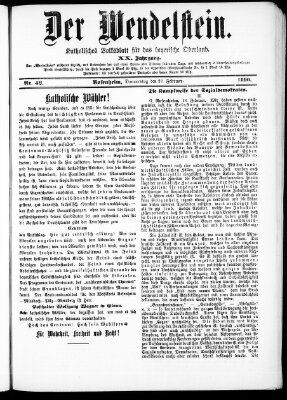 Wendelstein Donnerstag 20. Februar 1890