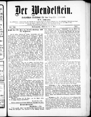 Wendelstein Mittwoch 7. Mai 1890