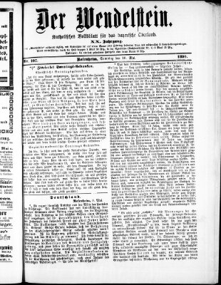 Wendelstein Samstag 10. Mai 1890
