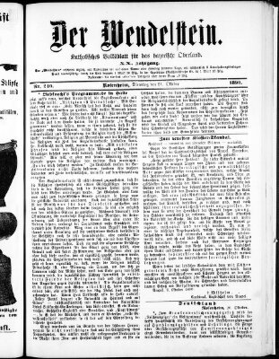 Wendelstein Dienstag 21. Oktober 1890