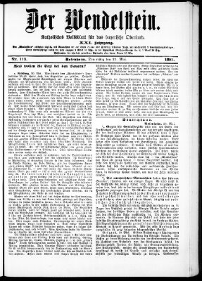 Wendelstein Donnerstag 21. Mai 1891