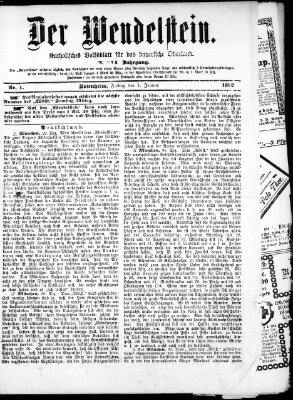 Wendelstein Freitag 1. Januar 1892
