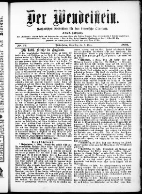 Wendelstein Donnerstag 3. März 1892