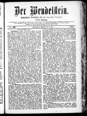 Wendelstein Mittwoch 6. Juli 1892