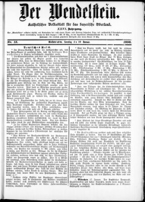 Wendelstein Sonntag 19. Januar 1896