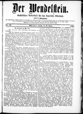 Wendelstein Dienstag 28. Januar 1896
