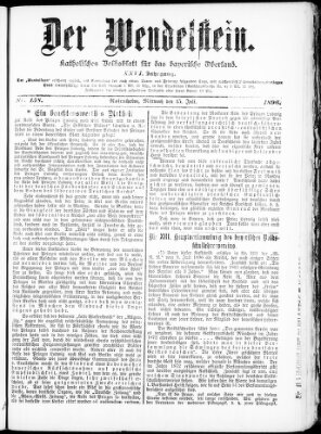 Wendelstein Mittwoch 15. Juli 1896
