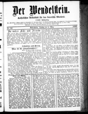 Wendelstein Dienstag 21. März 1899