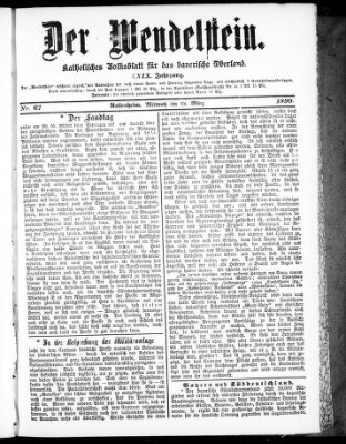 Wendelstein Mittwoch 22. März 1899