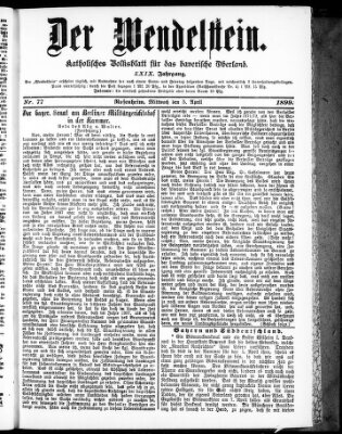 Wendelstein Mittwoch 5. April 1899