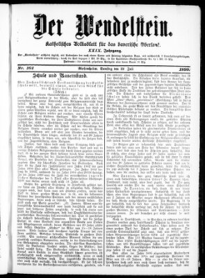 Wendelstein Samstag 22. Juli 1899