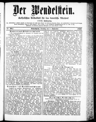 Wendelstein Dienstag 5. September 1899