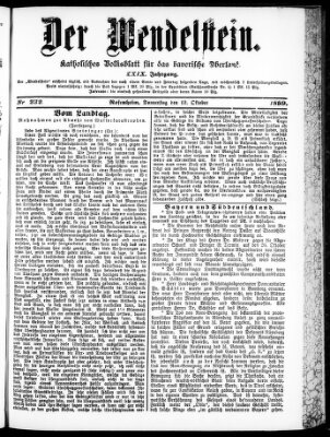 Wendelstein Donnerstag 12. Oktober 1899