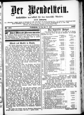 Wendelstein Freitag 27. Juli 1900