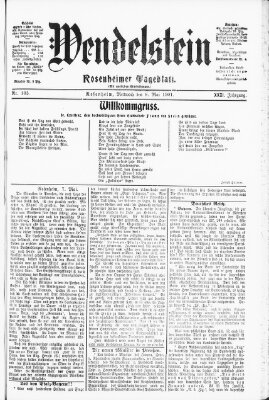 Wendelstein Mittwoch 8. Mai 1901