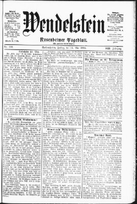 Wendelstein Freitag 24. Mai 1901