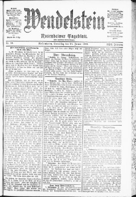 Wendelstein Donnerstag 23. Januar 1902