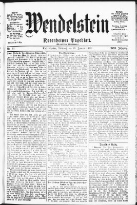 Wendelstein Mittwoch 29. Januar 1902
