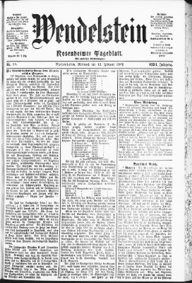 Wendelstein Mittwoch 12. Februar 1902