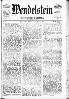Wendelstein Mittwoch 26. Februar 1902