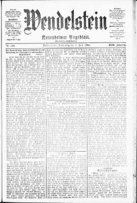 Wendelstein Donnerstag 5. Juni 1902