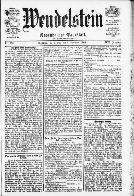 Wendelstein Sonntag 9. November 1902