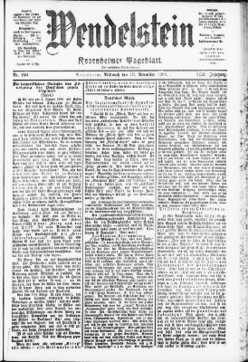 Wendelstein Mittwoch 19. November 1902