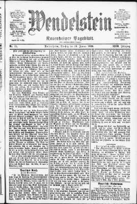Wendelstein Dienstag 20. Januar 1903