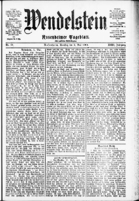 Wendelstein Samstag 2. Mai 1903
