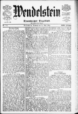 Wendelstein Mittwoch 13. Mai 1903