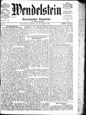 Wendelstein Sonntag 24. Januar 1904