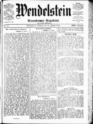 Wendelstein Mittwoch 24. Februar 1904