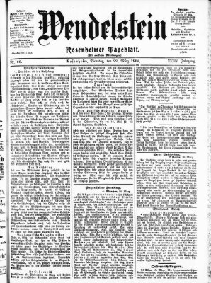 Wendelstein Dienstag 22. März 1904