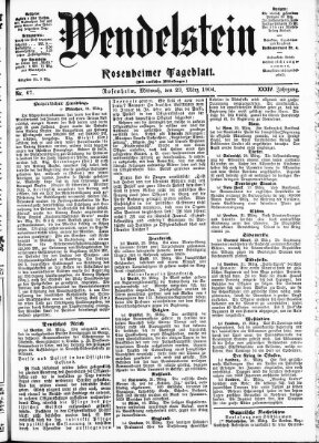 Wendelstein Mittwoch 23. März 1904