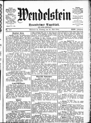 Wendelstein Mittwoch 25. Mai 1904