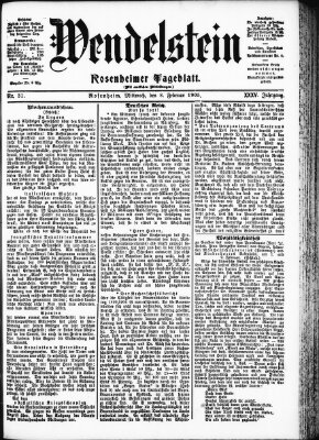 Wendelstein Mittwoch 8. Februar 1905