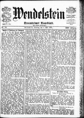 Wendelstein Sonntag 7. Mai 1905