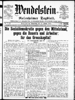 Wendelstein Donnerstag 11. Januar 1912